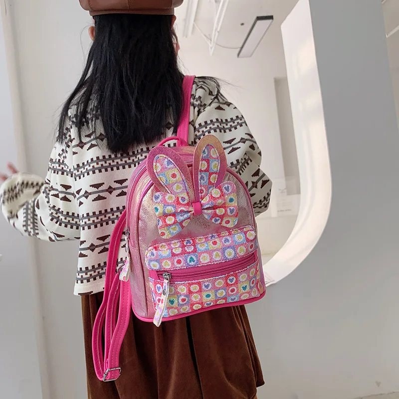 Детский мини-рюкзак, кошелек, милые блестящие школьные сумки для детей, школьный рюкзак для девочек с милым бантом, Детские рюкзаки, новинка ...