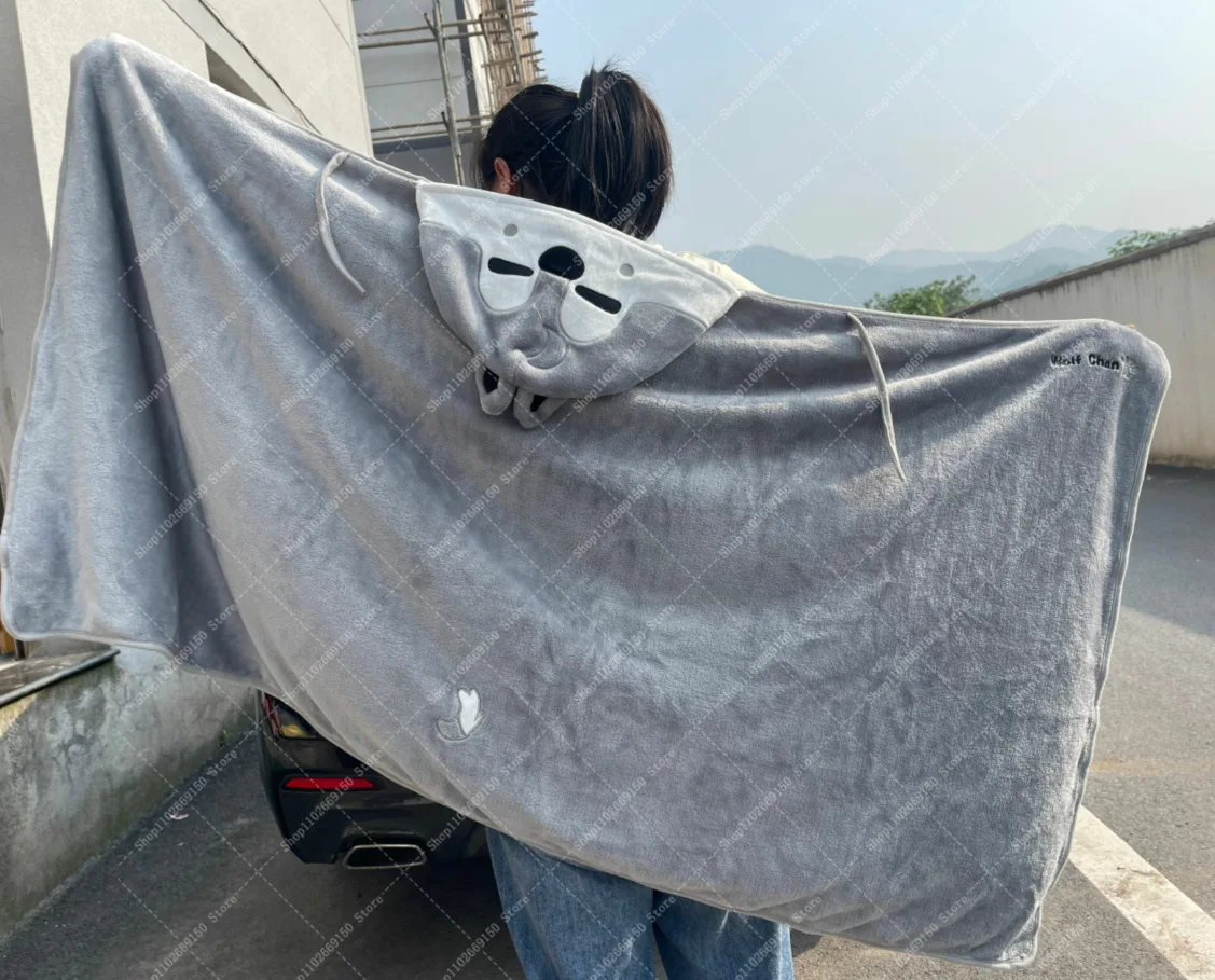 

Детское плюшевое одеяло с героями мультфильмов, детская теплая шаль SKZ ooed, женская милая аниме-периферийная накидка с капюшоном, одеяла, Рождественский подарок 2025