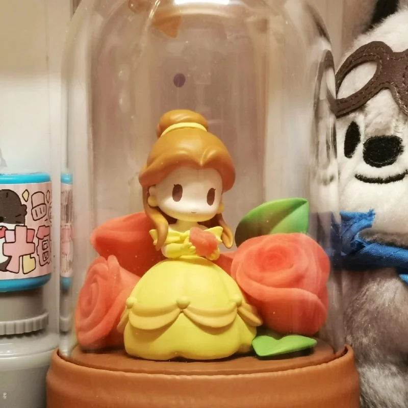 Disney Принцесса цветные глазурованные цветы тени искусственная лампа Аниме