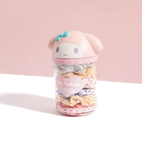 kawaii cinnamoroll my melody multipurpose household desktop storage bucket anime sanrioed girl heart mini trash can with lid