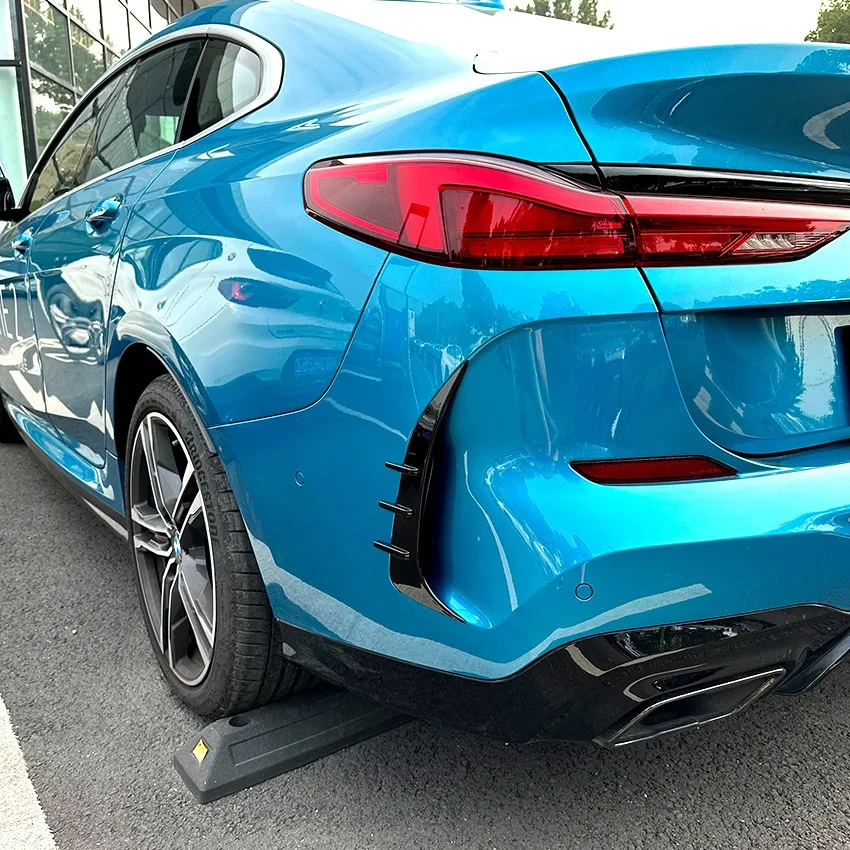 Фото 1 пара черных задних боковых спойлеров из ABS-пластика для BMW 2 серии F44 Gran Coupe M Sport 2020+ в стиле внешнего тюнинга №4