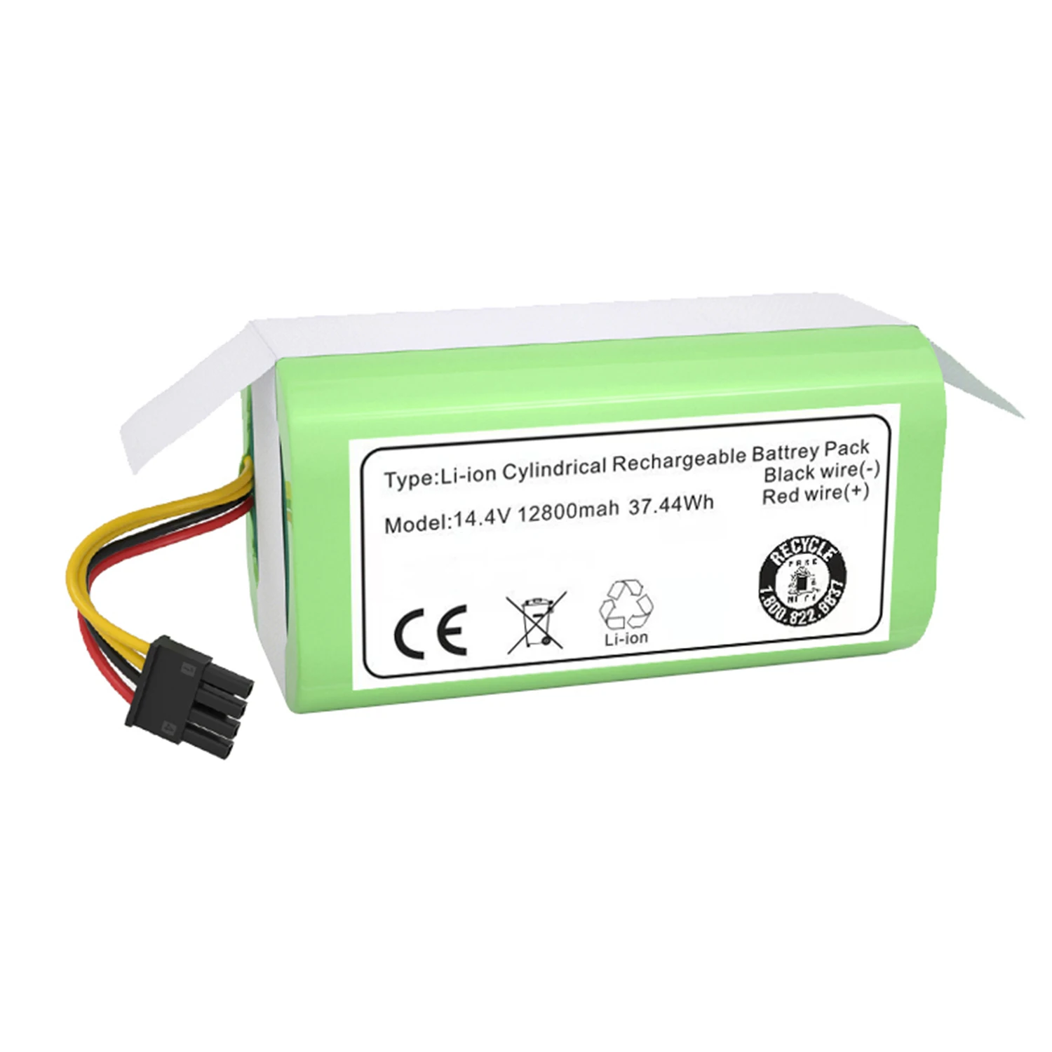

14.4v 12800mAh Li-Ion Battery for Cecotec Conga 1290 1390 1490 1590 Vacuum Cleaner Genio deluxe 370 gutrend echo 520