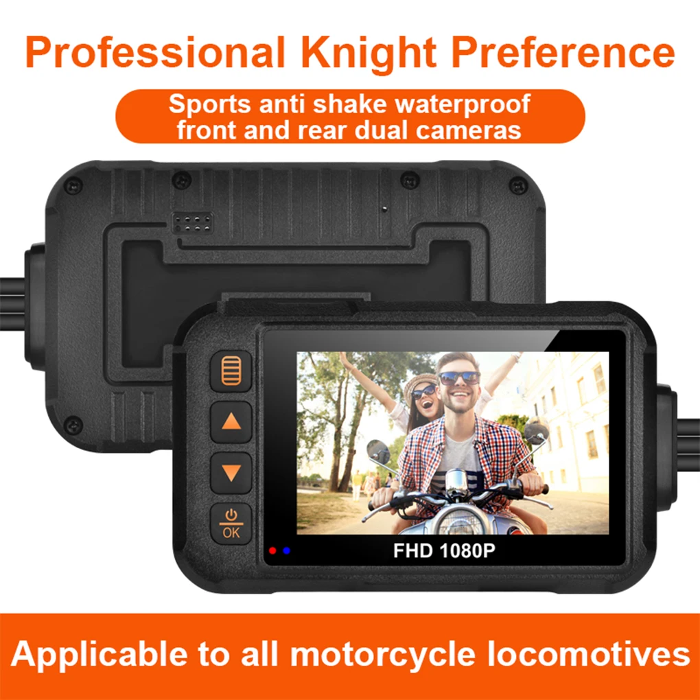 

3 Inch Motorcycle Driving Recorder Cycling Recording DVR Camera Motorcycles