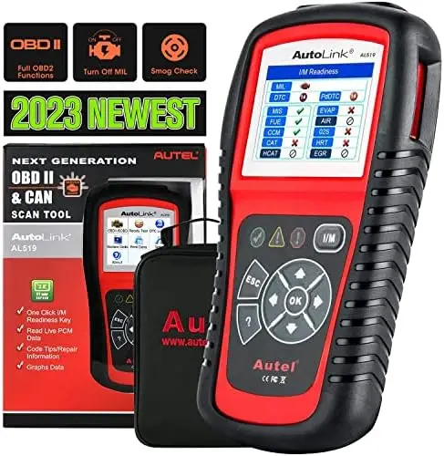 

AL519 Car OBD2 Scanner, Classic Enhanced Mode 6 Engine Fault Code Reader OBDII CAN Diagnostic Scan , One-Click Smog Check, DTC L
