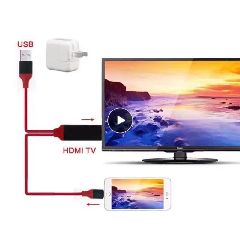 

Universal Av Hd Tv Digital Video Converter Hree-in-one Usb To HDMI-compatible Mirror Cable 1080p Smart Converter Cable Adapter