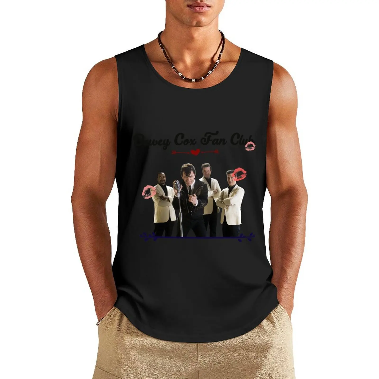 Dewey Cox Fan Club мужская майка из хлопка