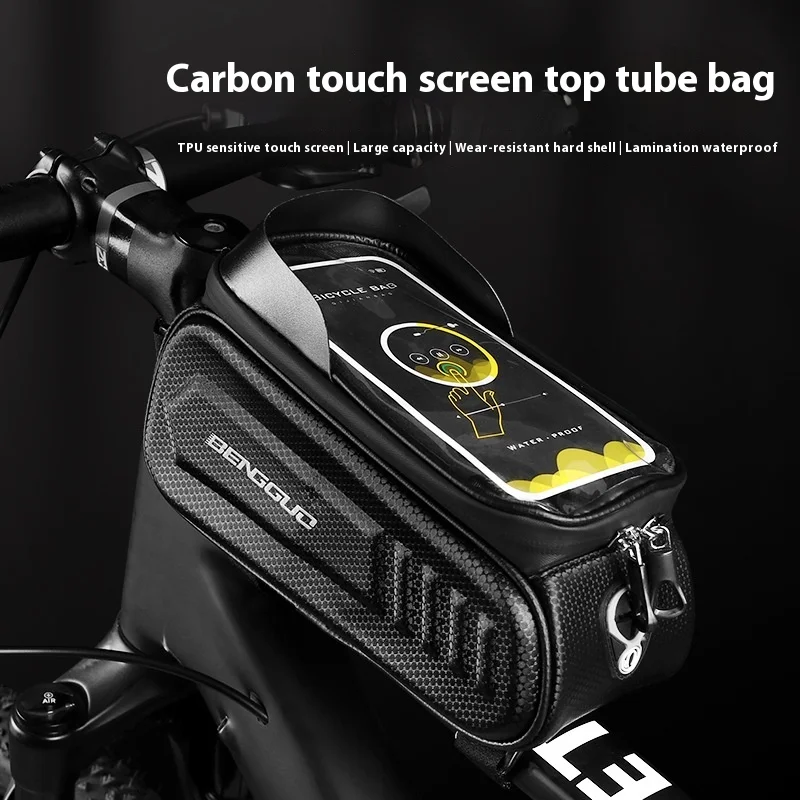 Розовая велосипедная сумка в виде белки водонепроницаемая для сенсорных экранов