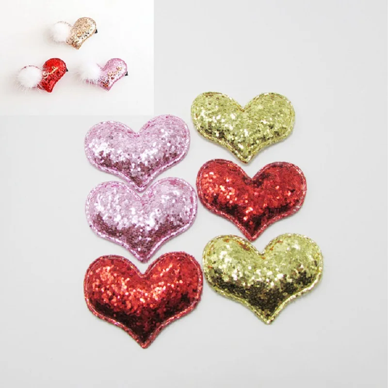 

21pcs 40*50mm Korean Version Bright Peach Heart Cute Dream Hairpin Headwear Diy Handmade Dress Up Patch Insert