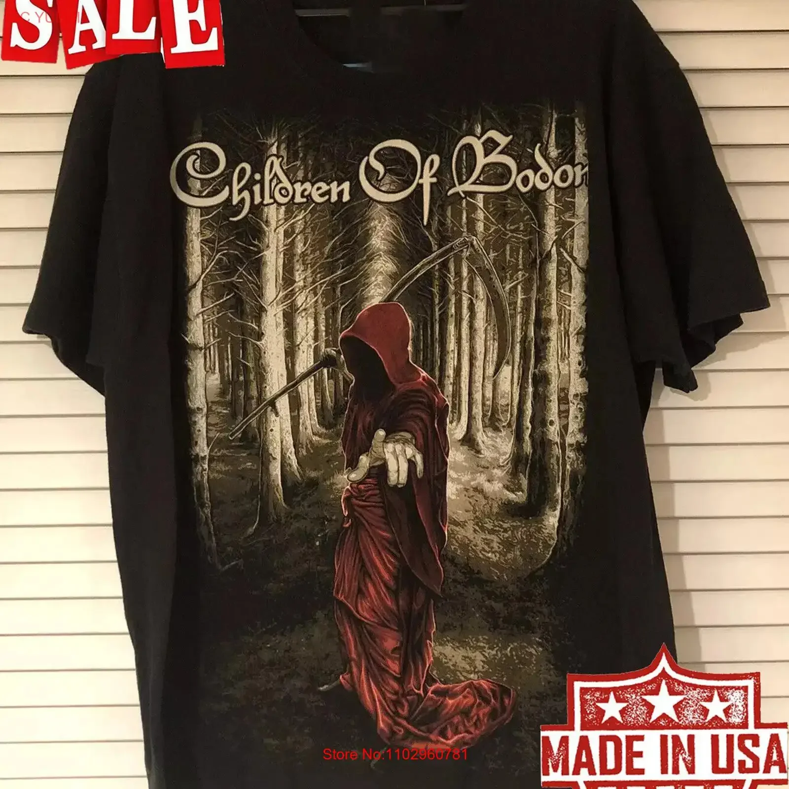 Фото Футболка Children Of Bodom Death Wants You Band For Fan S 2345XL, винтажная, с эффектом потертости, унисекс, мягкая, с графическим принтом, модная №1
