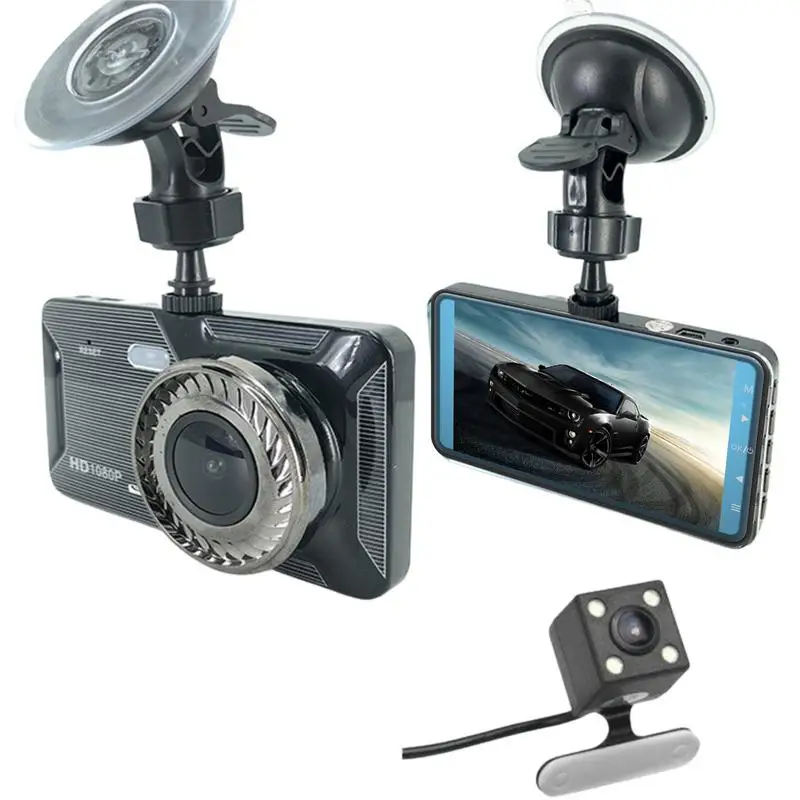 

Driving Recorder 3 Million Pixel Dual Car Camera 4in High-Definition Dashcam With Recording 170 Degree Wide Angle