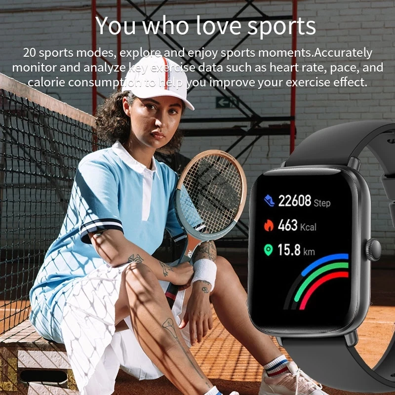 Новинка 2022 умные часы с Bluetooth и пульсометром для мужчин фитнес-трекер сенсорным