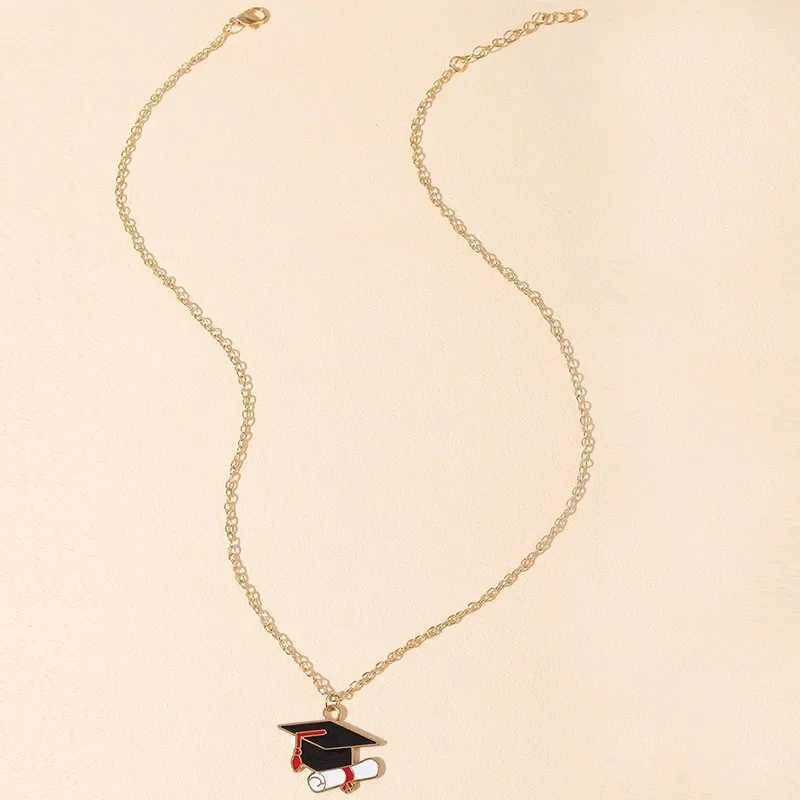 Выпускной сезон докторская кепка ожерелье женская мода металлическая цепочка