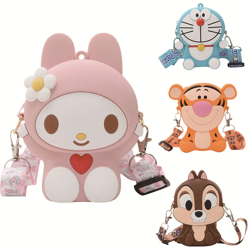 

Mymelody мультфильм аниме Детская сумка-мессенджер водонепроницаемая сумка через плечо Kawaii модная искусственная монета кошелек подарок на ден...