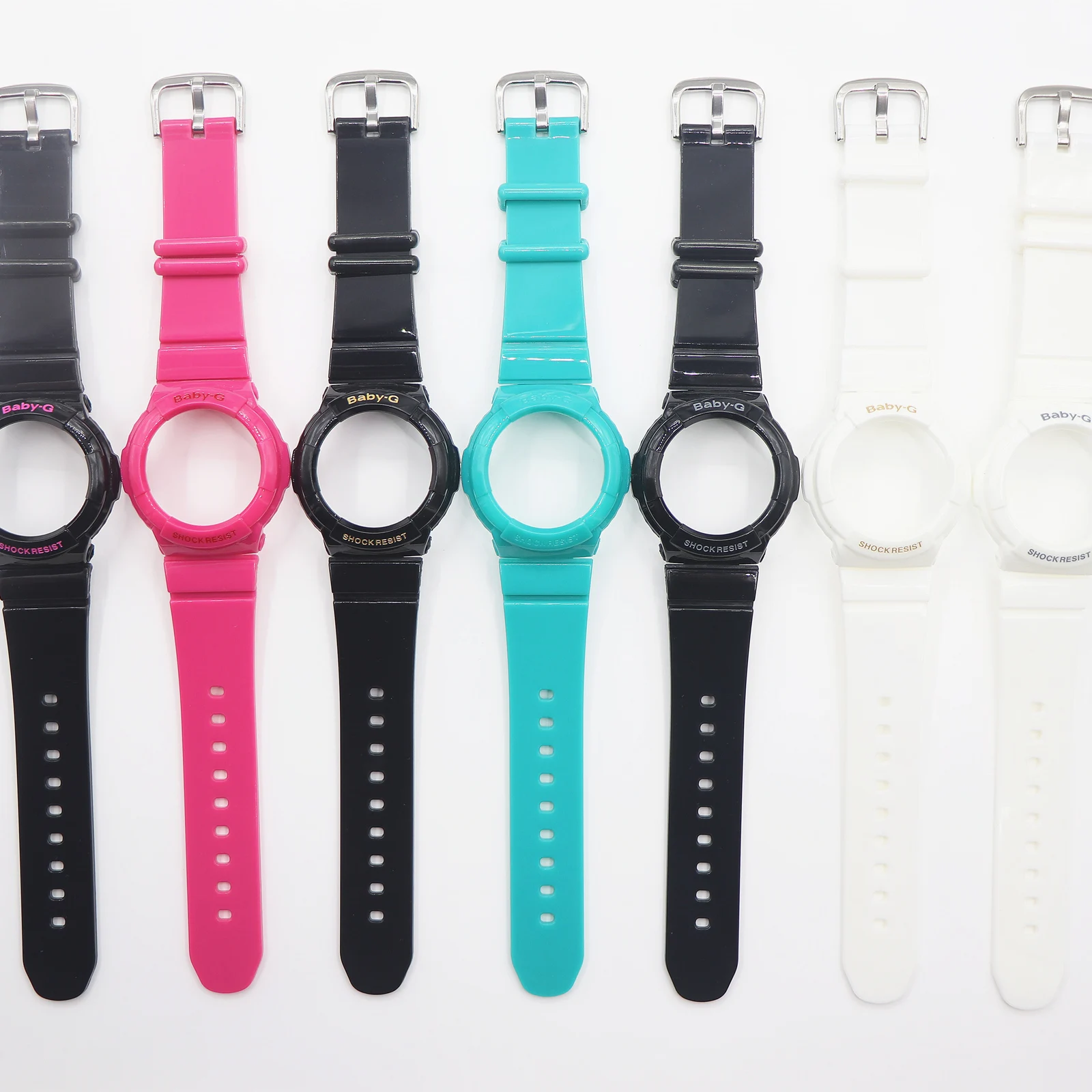 

Watch Band for Casio G-shock BABY-G BGA-130 131 BGA132 BGA-160 BGA-161 series Strap Watchband Belt Wristband Case with Tools