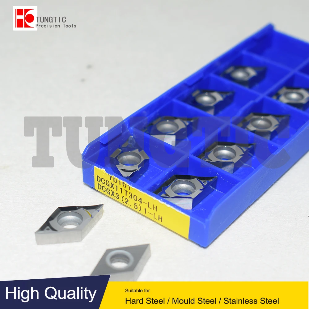 DCGX11T304-LH YBG202 YD101 DCGX (2 5) 1-LH твердосплавные Токарные режущие инструменты позитивная