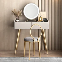 luxurious and simple dressing table with auxiliary cabinet large capacity storage dressing table small sized dressing table