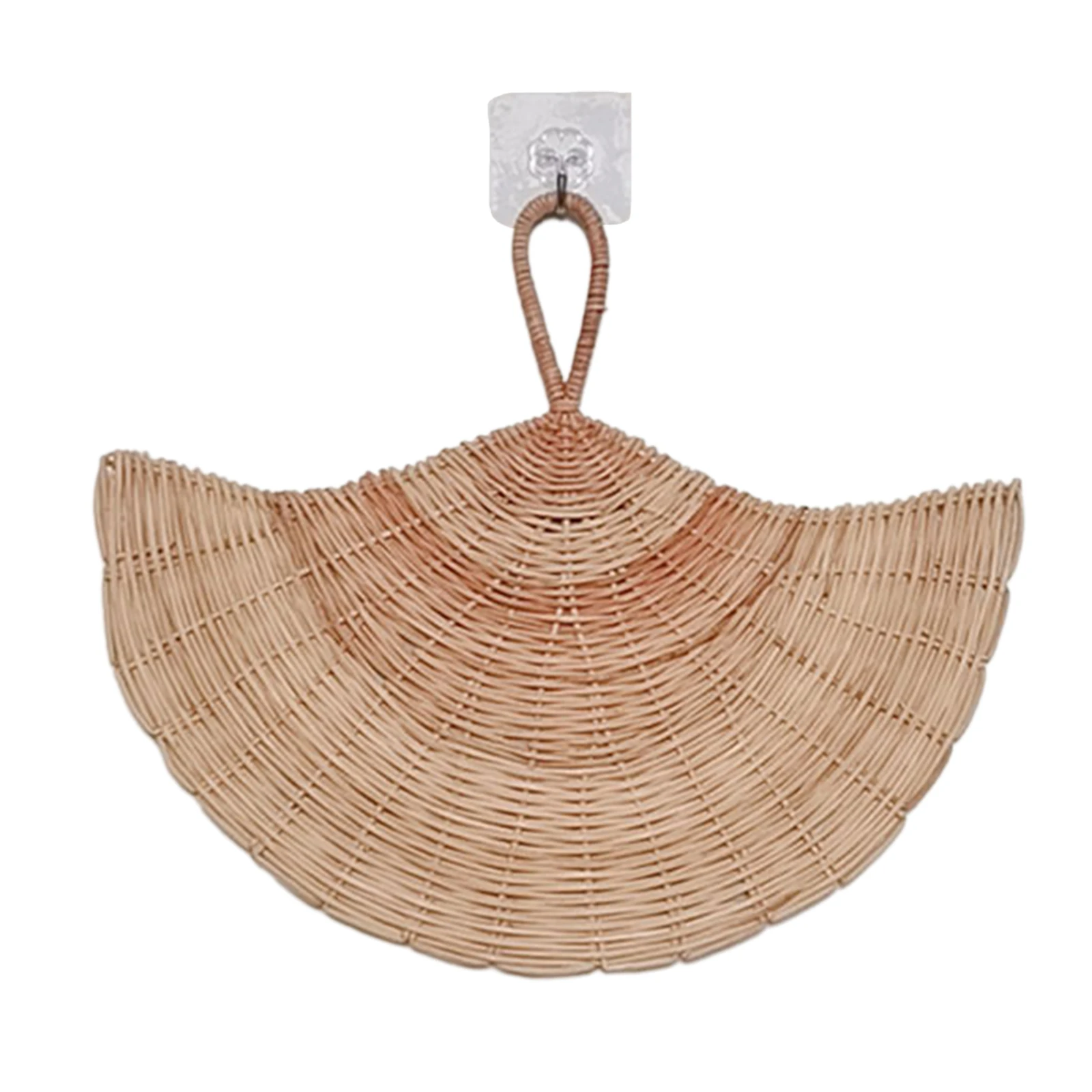 

Nordic Hanging Decorations, Hand Woven Home And Homestay Wall Hanging Accessories, Rattan Woven Fan Shaped Decorative Supplies