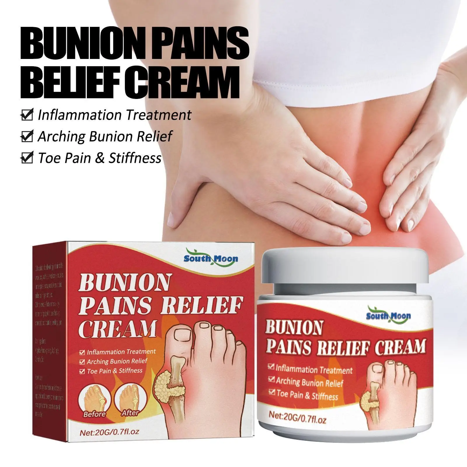 

20g Thumb Capsule Joint Ointment Pain Relief Ointment Treatment Valgus Knee Cream Lumbar Corrector Arthritis Effective Join D3H6