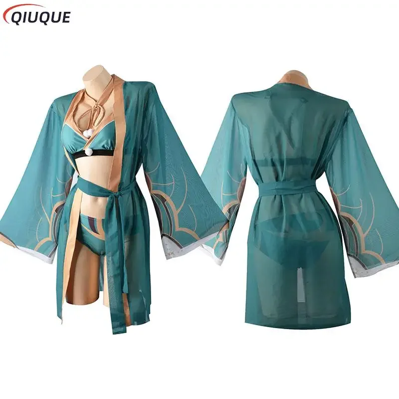 Waq74 Miss Hina Lisa Hutrai купальный костюм Genshin Impact купальник женский аниме косплей игра