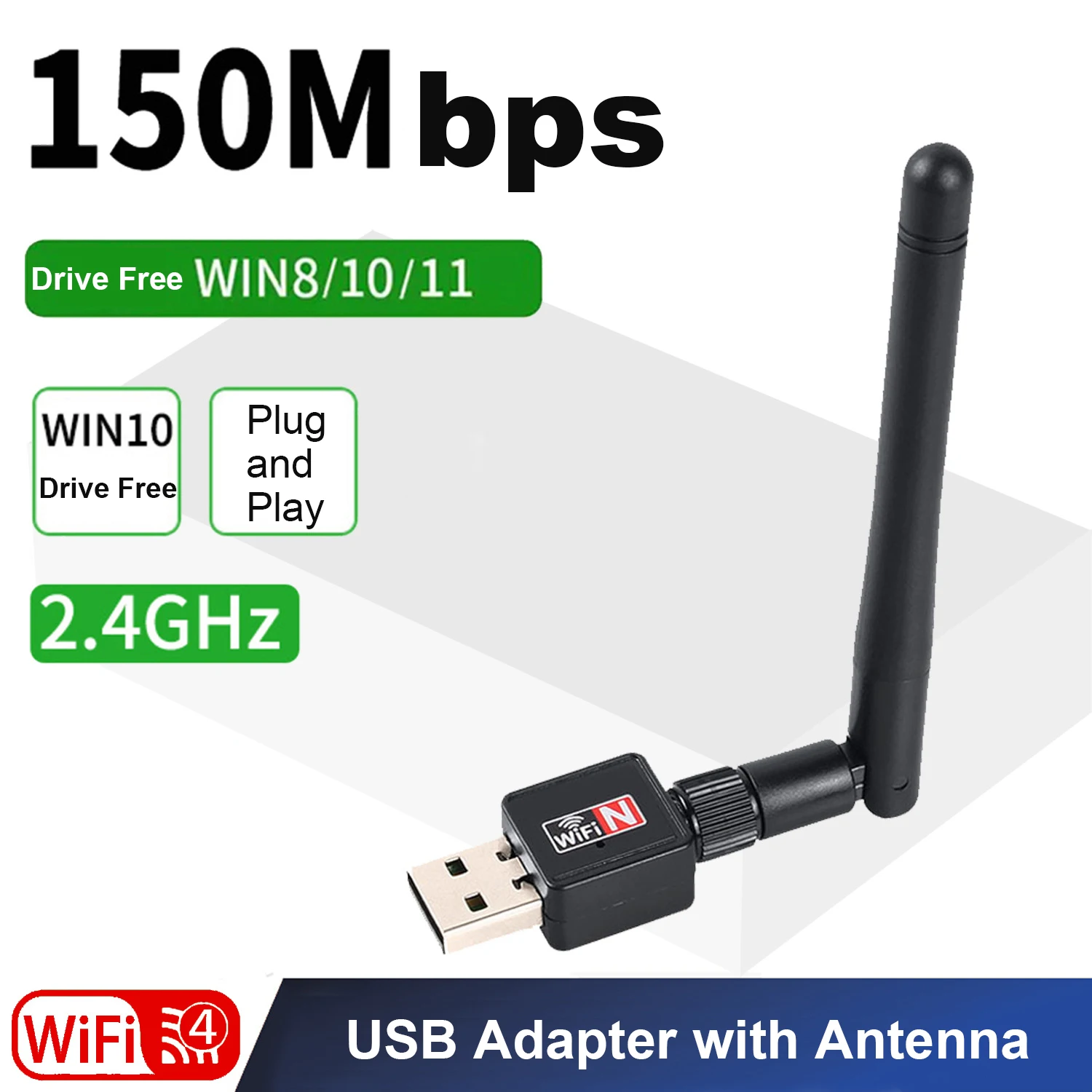 

USB Wi-Fi адаптер MT7601, 150 Мбит/с, 2,4 ГГц