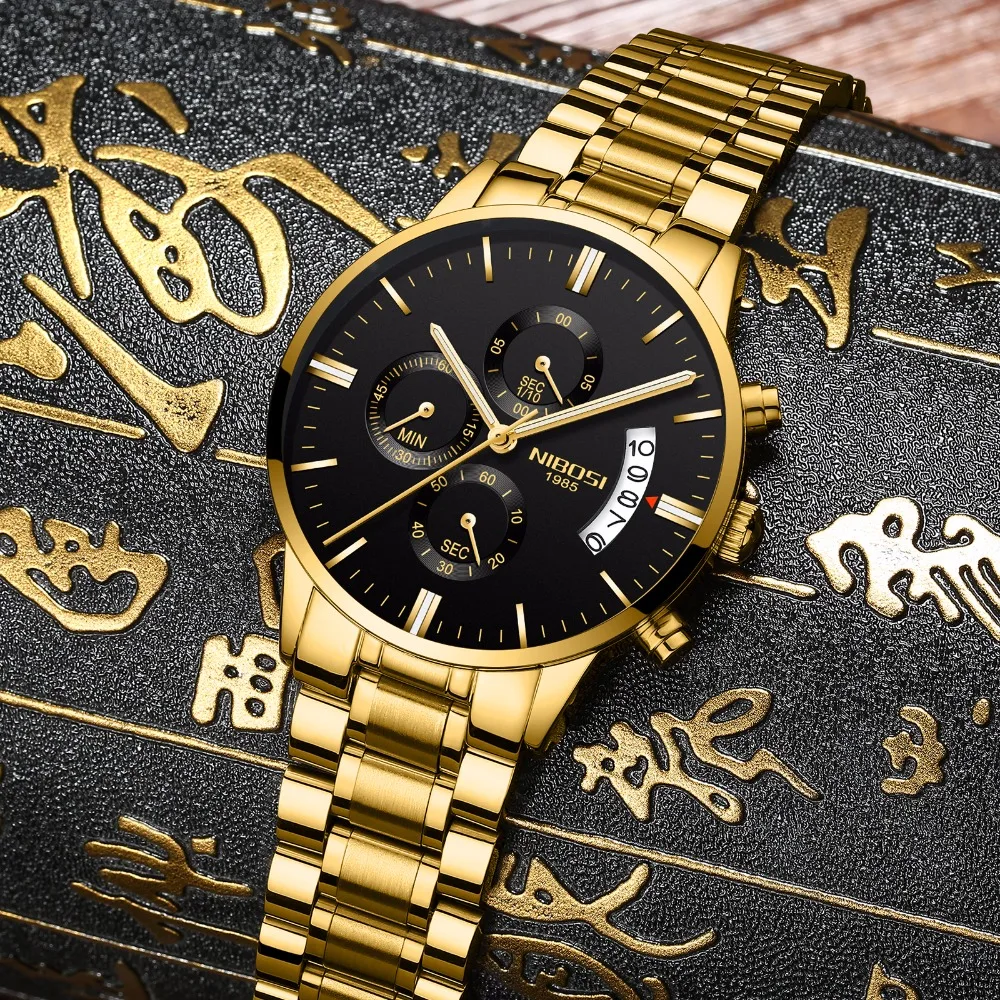 NIBOSI Relogio Masculino Men Watches Luxury Famous Top Brand Men's Fashion Casual Dress Watch Military Quartz Wristwatches Saat enlarge