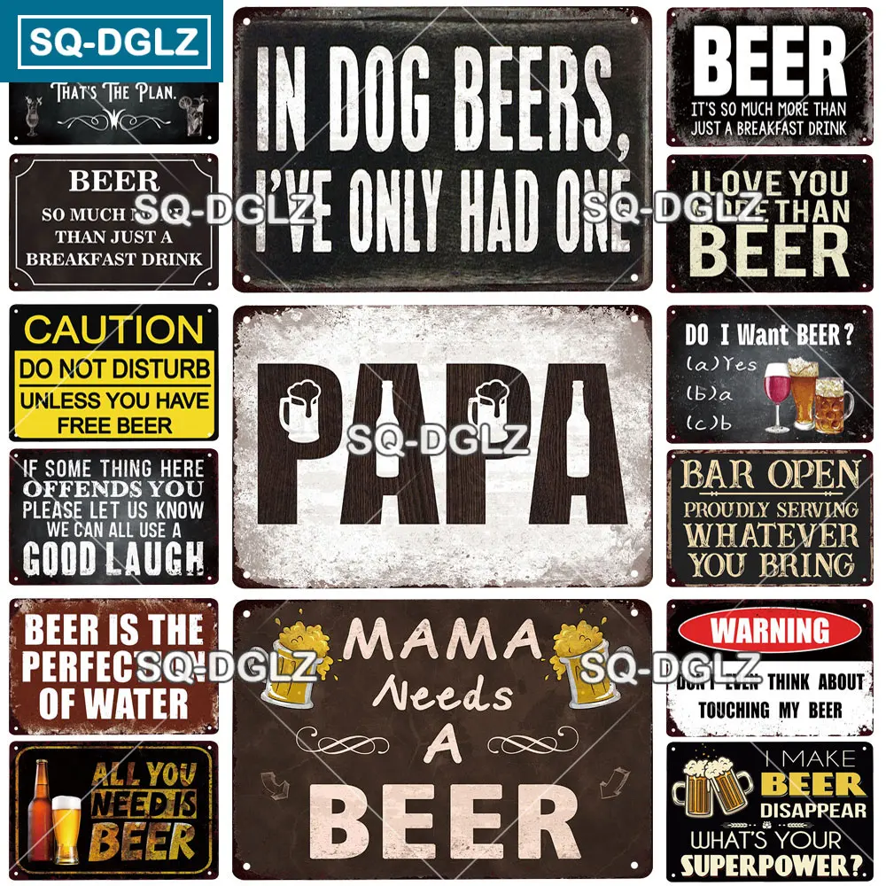 

Vintage We Need Beer Bar Metal Sign Alcohol Plaque Tin Sign Plate Wall Decor Sticker For Home Restaurant Club Drink Art Poster