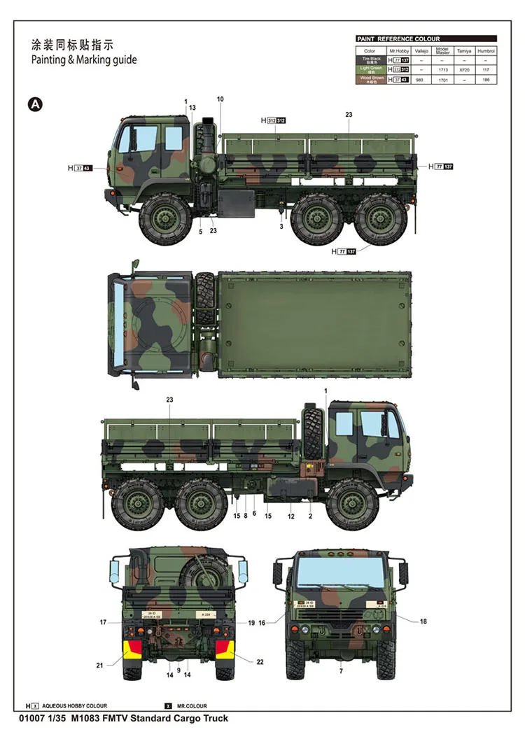 Модель военной сборки бронированный автомобиль 1:35 U. S. Тактический грузовик M1083 |