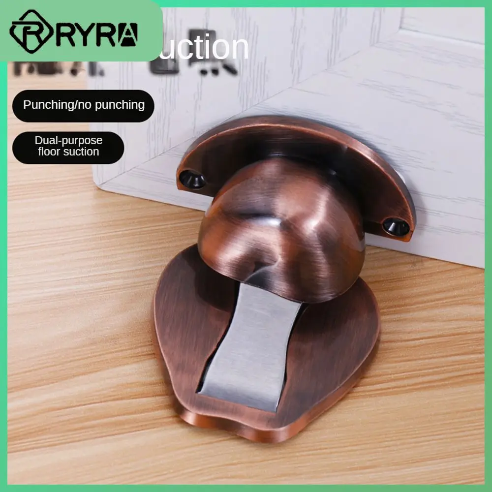 

Anti-kick Door Wall Buffer Mute Door Stopper Positioning Punch-free Ground Suction Household Anti-collision Door Suction Plastic