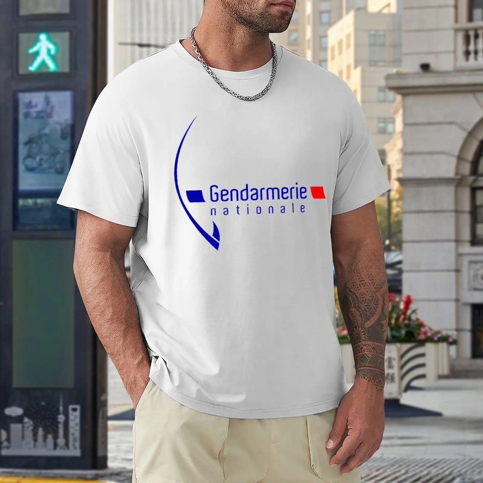 

Logo of The National Gendarmerie Novelty Top Tee Vintage Home Eur Size