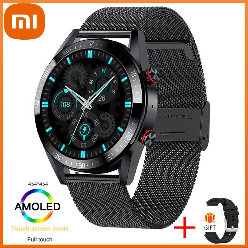 

Xiaomi Smart Watch Men Sports Watches Full Touch Round 454*454 AMOLED Screen IP68 Waterproof Mens Business SmartWatch