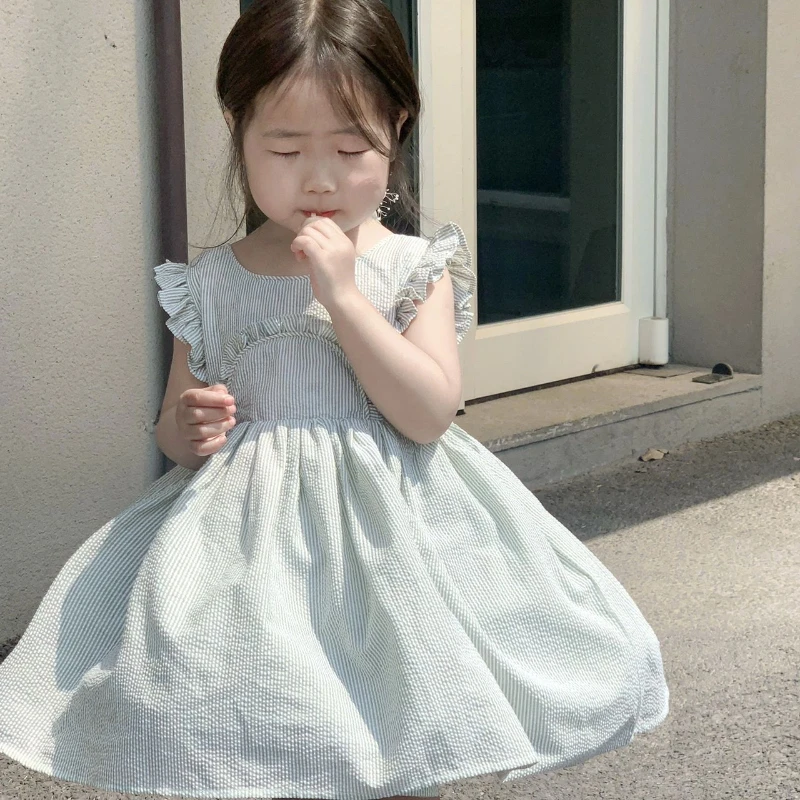 

Новинка; Платье с оборками для девочек; Сезон весна-лето детское Пышное Платье принцессы вечерние платья для девочек