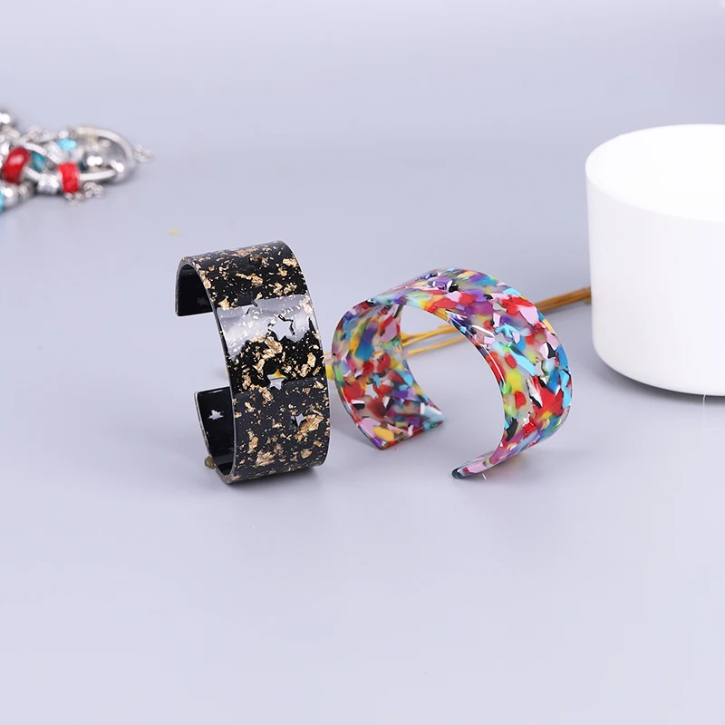 Ацетатные браслеты модные простой дизайн очаровательные для женщин ювелирные