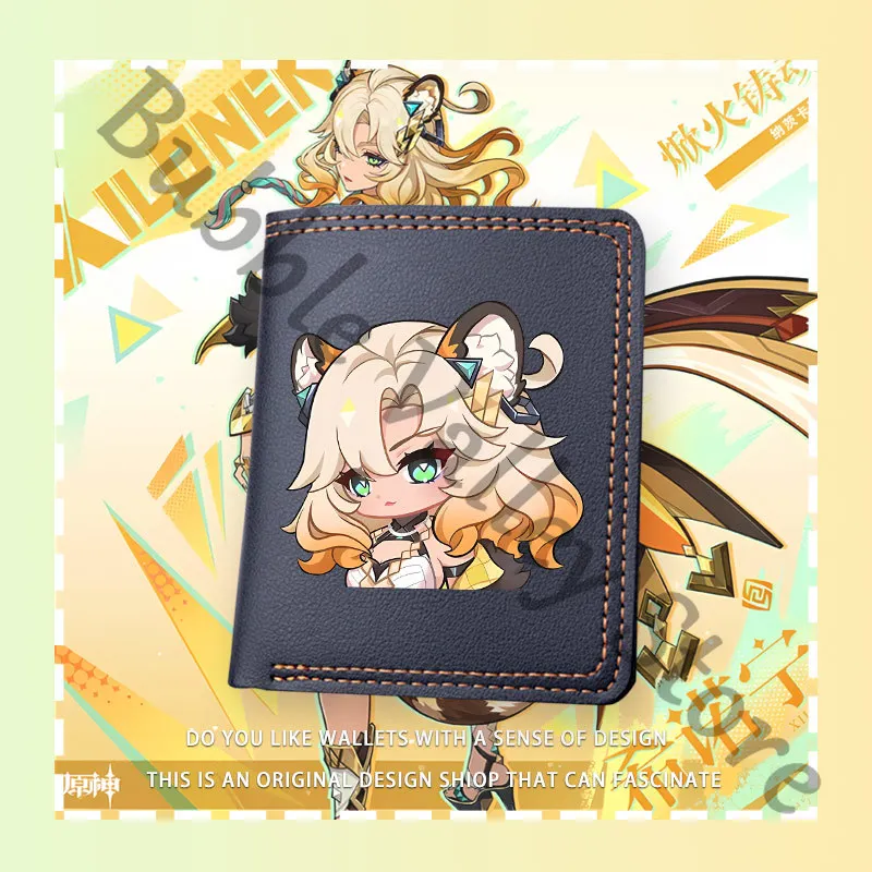 Аниме Genshin Impact Xilonen косплей мультфильм бумажник портмоне кошелек для ноутбука