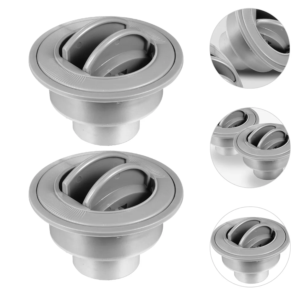 

2 Pcs Round Air Conditioning Vents Universal Air Outlets RV Outlet Vent Knob