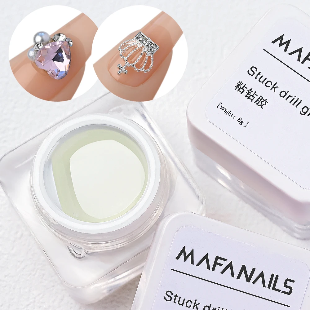 Супер клейкий клей для ногтей липкой дрели Кристальные драгоценные камни