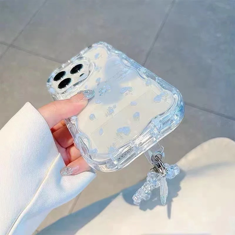 Фото Простой модный чехол-цепочка с подвеской в виде розы и 3D-бабочки для POCO M7 C75 X7 X6 F6 M6 X6 X5 X3 Pro 4G 5G M5S Мягкий чехол из ТПУ №5