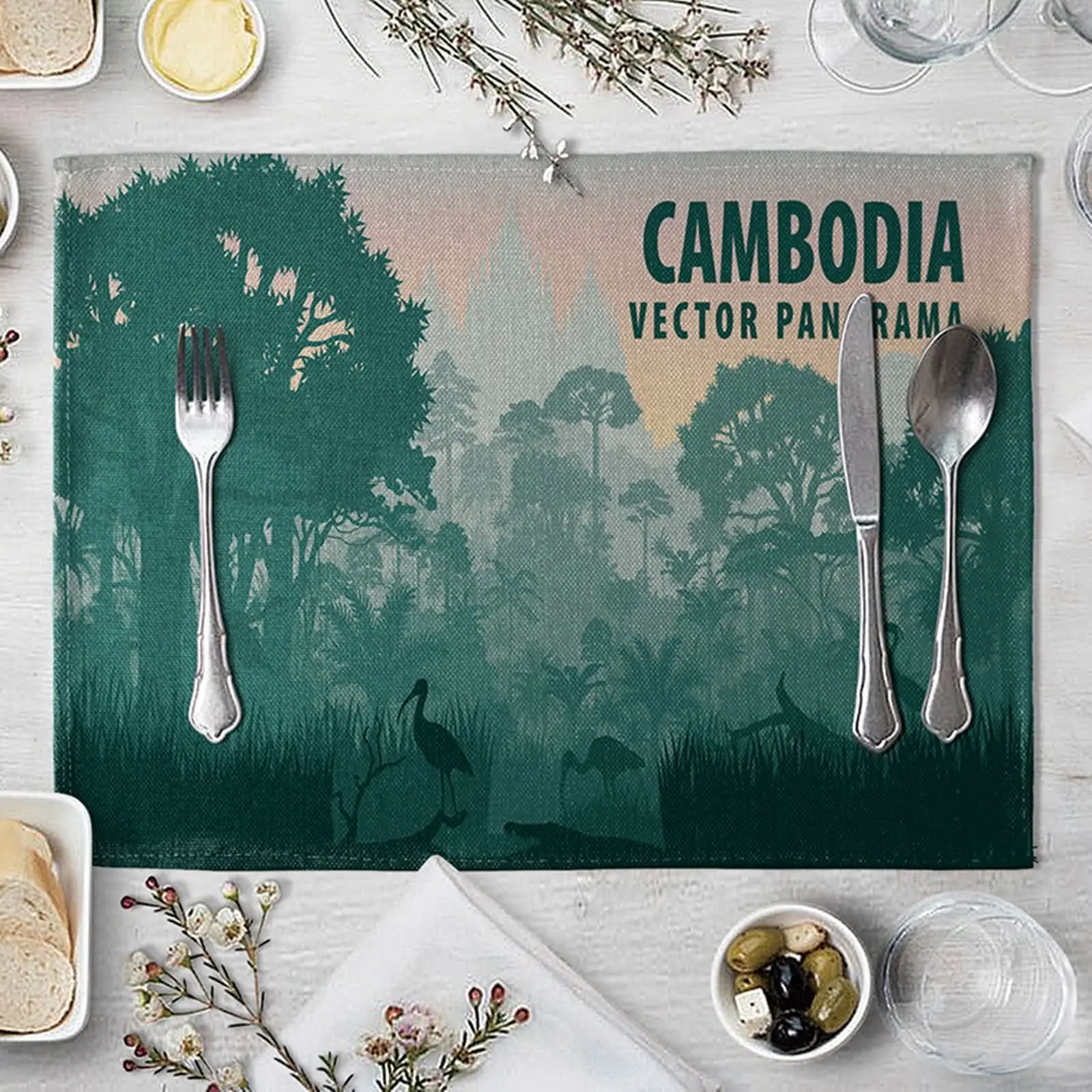 

Термостойкие водонепроницаемые зеленые моющиеся салфетки, 2 моющиеся салфетки, квадратные термостойкие салфетки