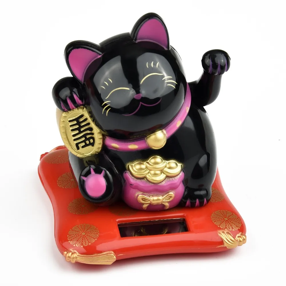 Lucky Cat Wave Fortune Neko Кассовый аппарат Декор для дома и офиса автомобиля
