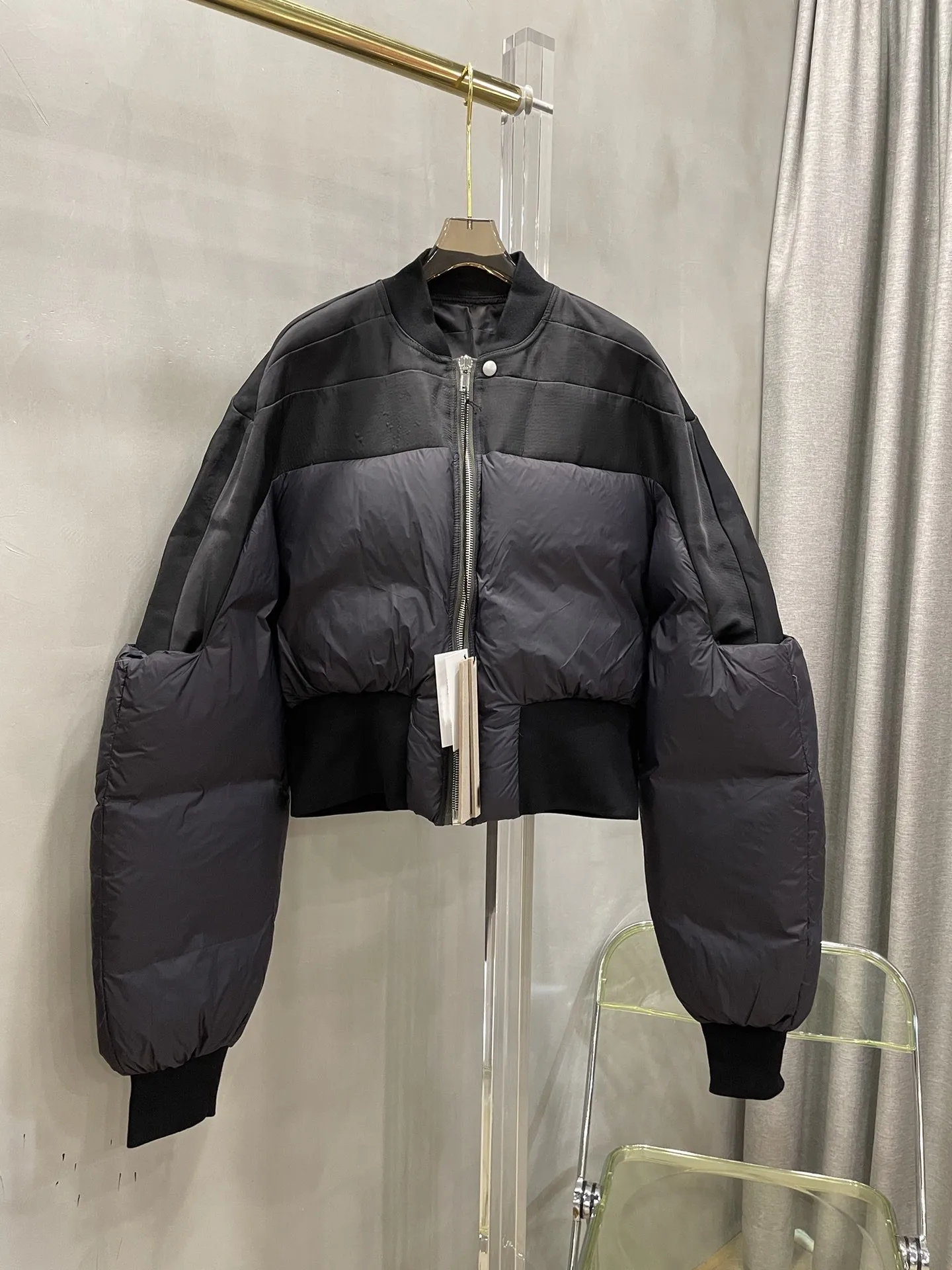 

Женская одежда 2023, короткая пышная куртка-бомбер, новинка зимы 1114