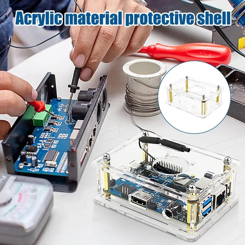

Lts Case Clear Shell Cover For Pi 3 Lts Board | Acrylic Case For Pi 3 Lts Board Lts Case Acrylic Enclouse Clear Box Board Cover