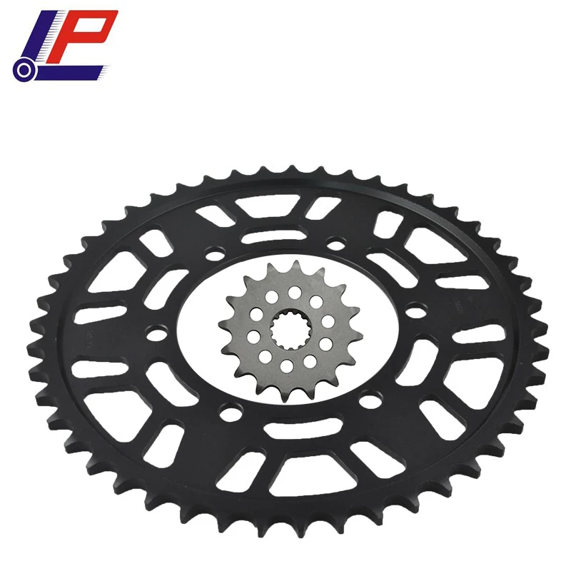 Звездочка мотоциклетная передняя/задняя для 525 Daytona R 11-17 675 Street Triple R 08-16 LOPOR 675 CNC 16T/47T