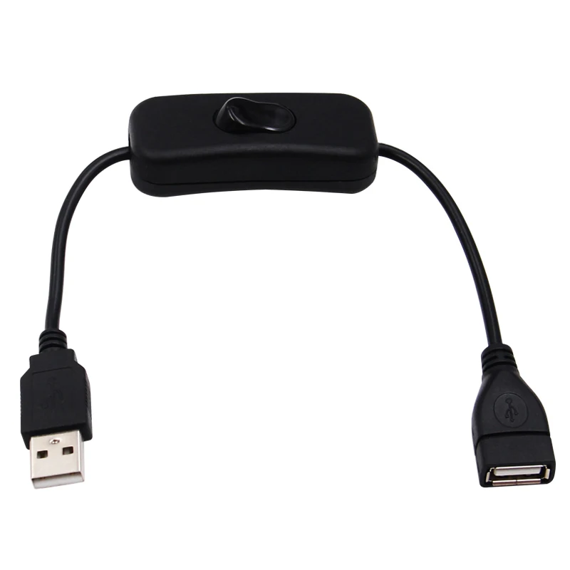

Durable On/off Cable Extension Toggle Male To Female With Switch Adapter Copper 28cm Usb Cable Led Light Power Cord 2a Current