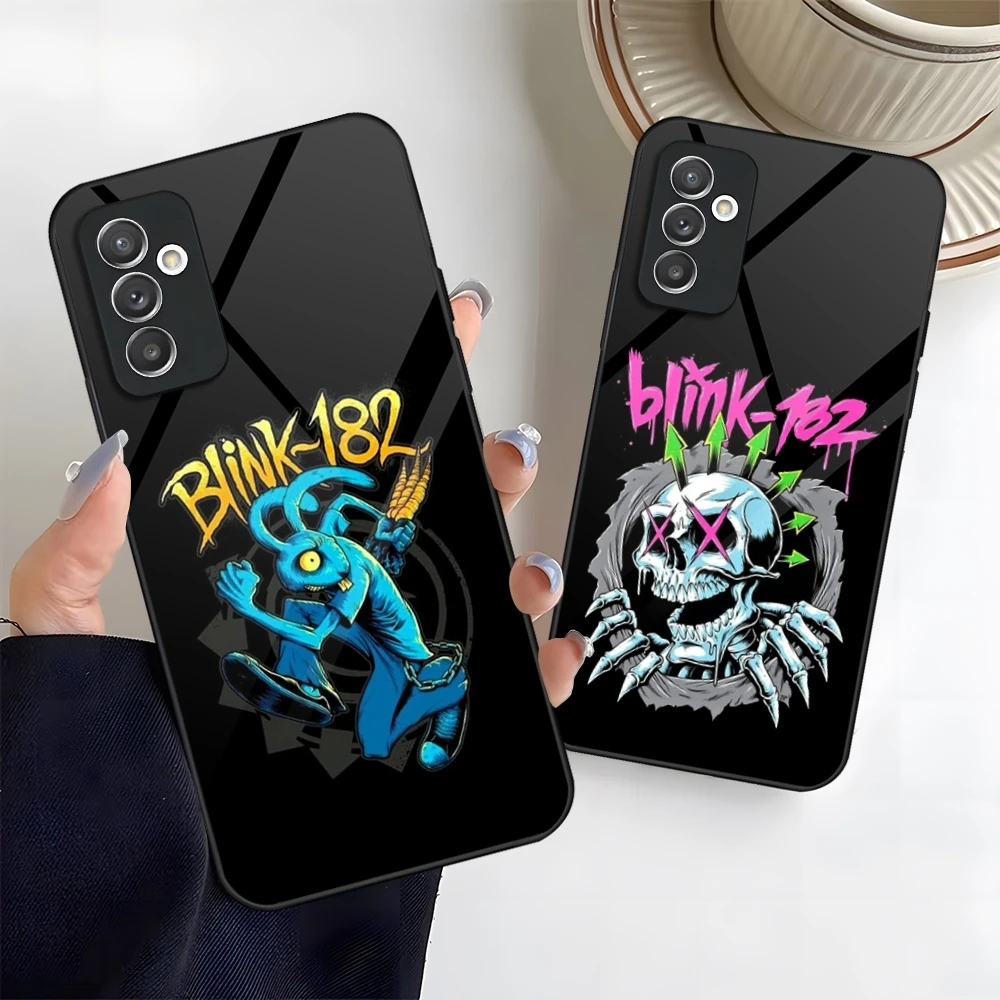 Чехол для телефона Blink 182 Rock Band Glass Samsung Galaxy S24 S20 S21 S22 S23 Ultra Fe Plus A34 A54 A24 A52 A53 M54 Cover