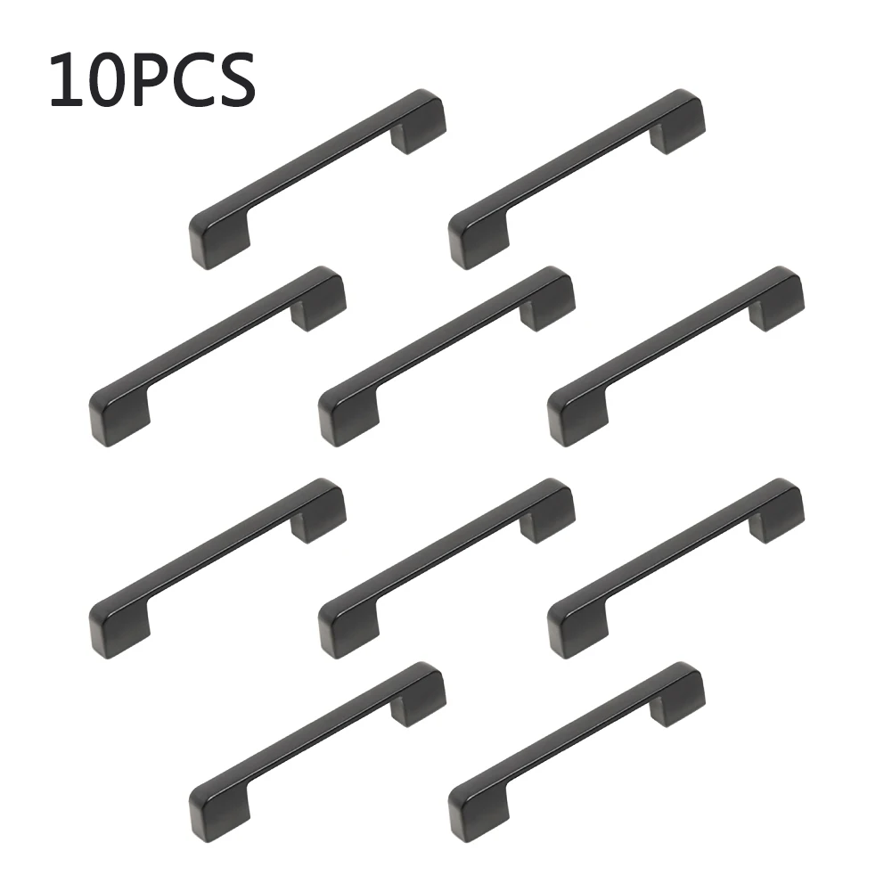 

10pcs For Cupboards Easy Install Drawer Cabinet Handle Pull Door Hardware Furniture Kitchen Hole Spacing 128mm Aluminum Alloy