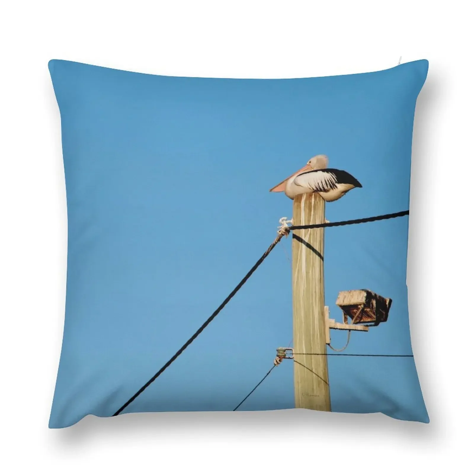 Пеликан на шесте Декоративная подушка Наволочка Наволочки для кровати Подушки