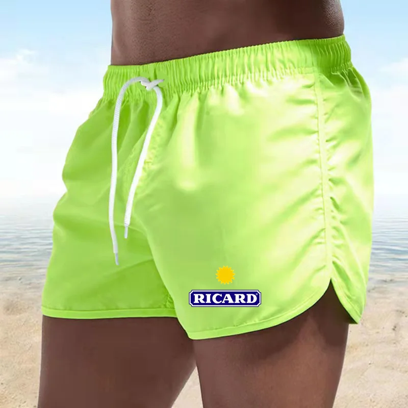 

Ricard Swimwear Shorts Summer Beach Shorts Fitness Training Beachwear Pants Breathable Boardshorts Surf Swimsuit Male Clothing