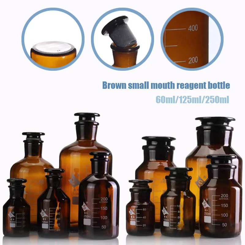 

Стеклянная бутылка 60/125/250 мл с измельчающей пробкой