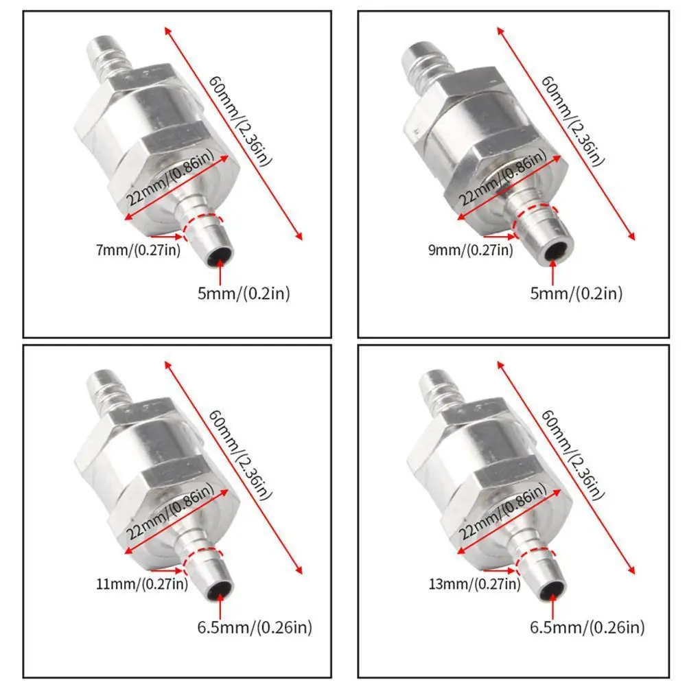 Фототопливный насос односторонний обратный клапан 6/8/10/12 из алюминиевого сплава
