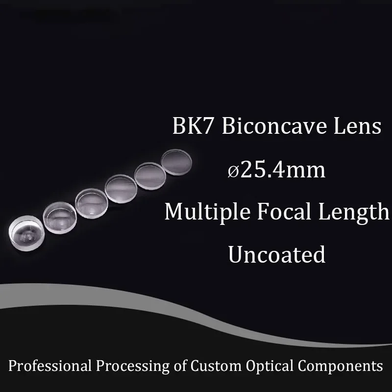 Диаметр 25 4 мм Bk7 Двусторонние линзы Оптические Многоспецификация Фокусное
