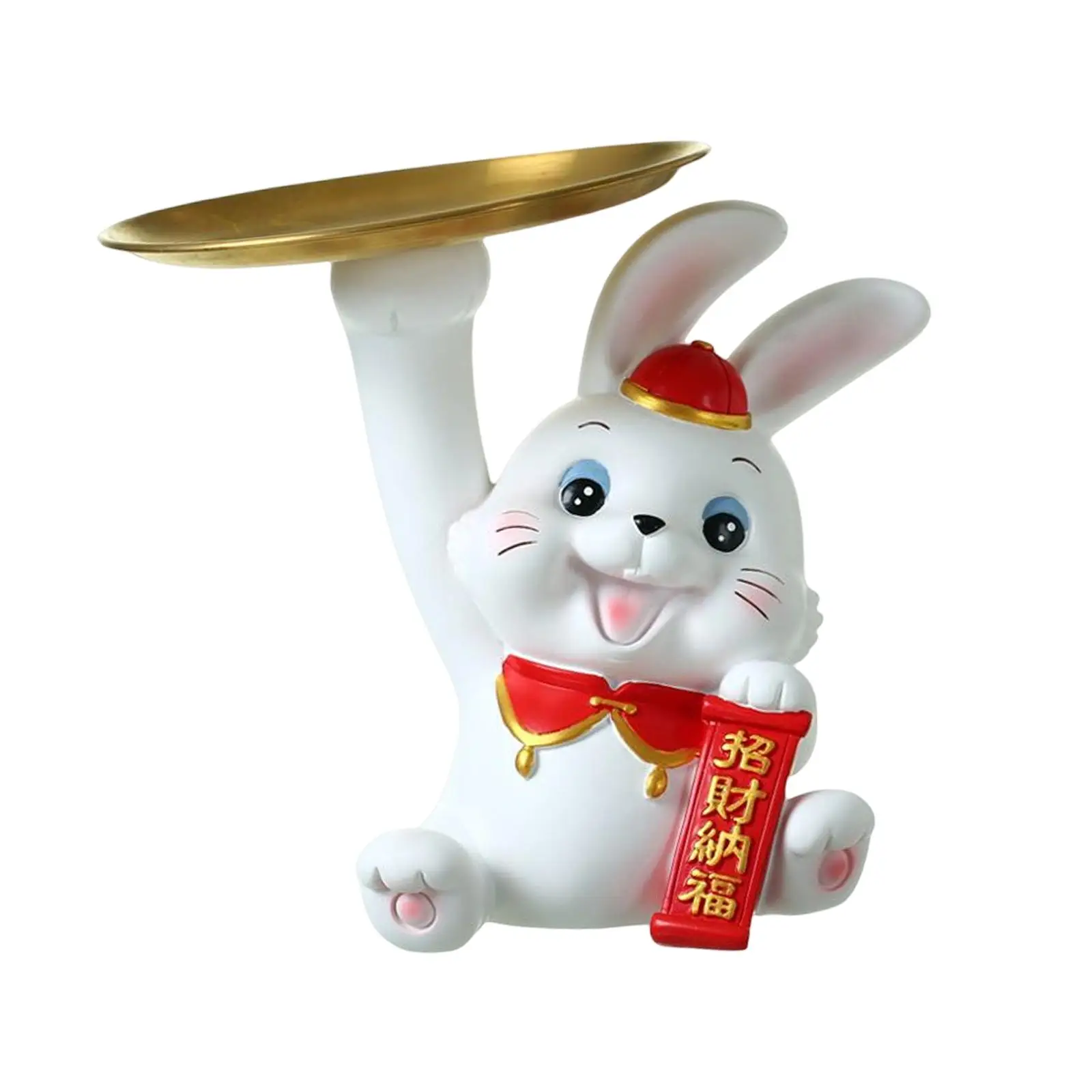

Creative Auspicious Rabbit Statue, Bunny Sculpture, Decor Spring Festival,